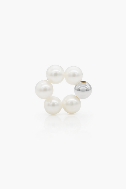 ring pearl charm - L